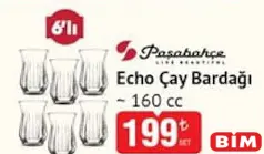 PAŞABAHÇE ECHO ÇAY BARDAĞI 160 CC 6'LI